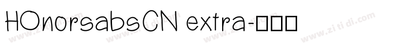HOnorsabsCN extra字体转换
